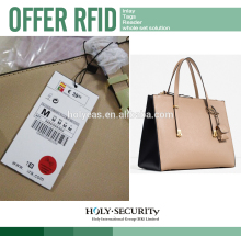 RFID antenna PAPER HANDTAG FOR HANDBAG TO ANTI THEFT AND INVENTORY MANAGEMENT