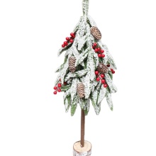 Decorative Miniature Xmas Trees and Snowfall Tabletop Displays for Cross-Border Christmas Celebrations
