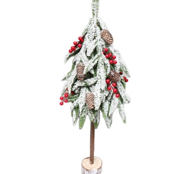 Decorative Miniature Xmas Trees and Snowfall Tabletop Displays for Cross-Border Christmas Celebrations