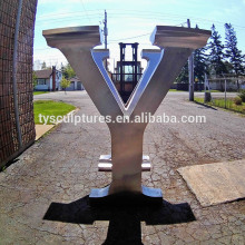 High quality custom large metal stainless steel word