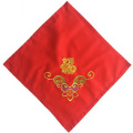 Handkerchief embroidery festive wedding centenary red