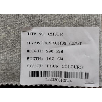 Wholesale Cotton Velvet Knitting Fabrics