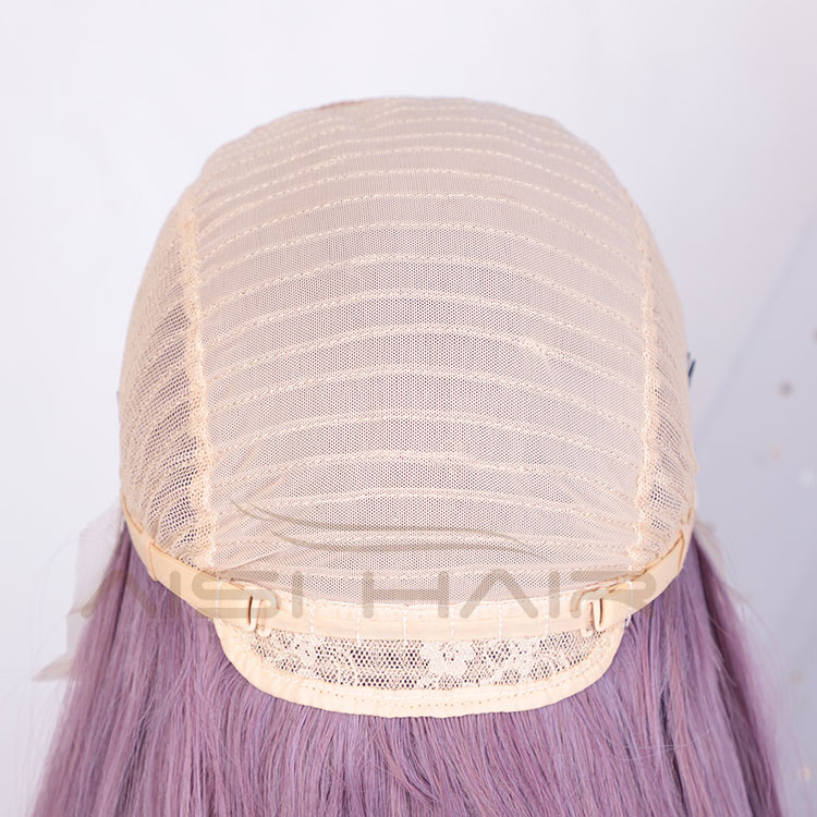 Aisi Hair New Design 26 Inch Long Wavy Purple Color Wig Cosplay Swiss Lace Wig Body Wave Lace Frontal Hair Wigs For Black Women