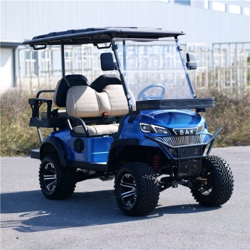 Lifted Golf Cart with Off-road Tires for Hunting Buggy
