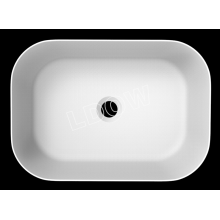 Rectangle solid surface counter basin WB002 for bathroom-460x325x135mm