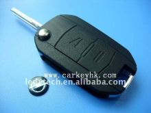 High quality Opel 2 button flip car key blanks with right blade