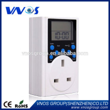 Plastic digital timer power switch plug