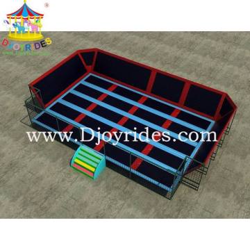 Colorful Amusing Trampoline Bed Exercise Indoor Trampoline Park