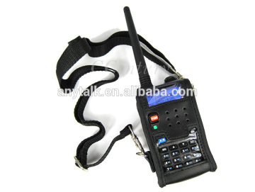 Baofeng UV5R portable radio leather case