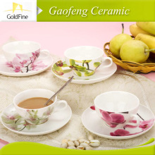 porcelain ceramic cup and saucer