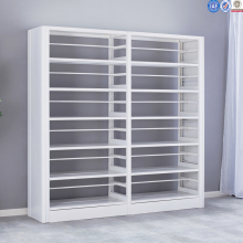 Multi Layer Adjustable Steel Library Bookcase Book Shelving Rack