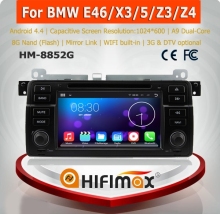 HIFIMAX Android 5.1.1 2 din car radio for bmw e46 gps navigation 1998-2006 WITH Quad core 16G dab radio usb stick