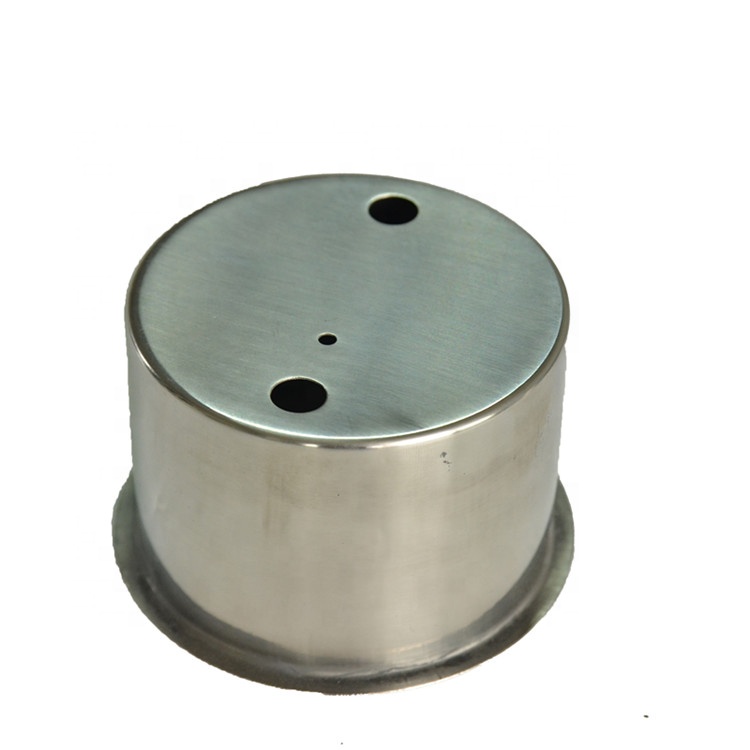 customized sheet metal stainless steel small deep drawing steel end caps