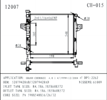 Radiator for GRAND CHEROKEE 4.0 i oem52079428AB