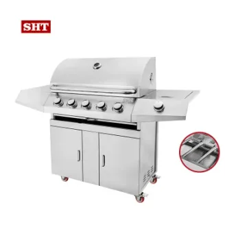 Outdoor Kitchen Gas Grill Easy to Clean BBQ Grill Tools Small Barbecue Grill