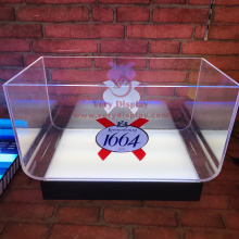 Cubo de hielo de champán promocional con oído