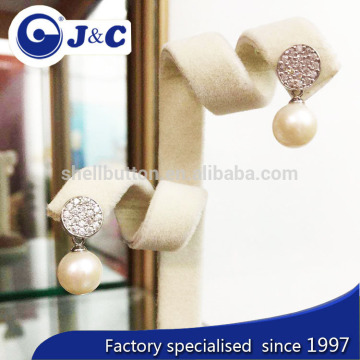 white real nature white pearl earring,pearl eardrop,pearl ear stud,pearl ear nail