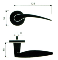 ที่จับมือจับประตูไม้ Solid Casting Lever