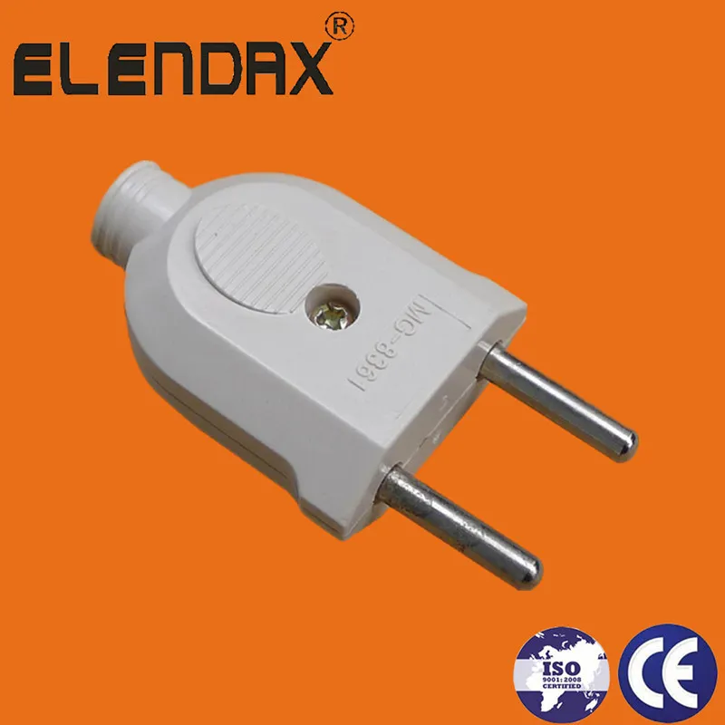 European Style 2 Pin Power Plug (P7052)
