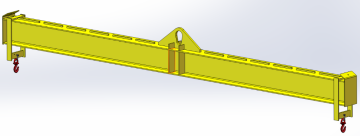 adjustable lifting spreader beam