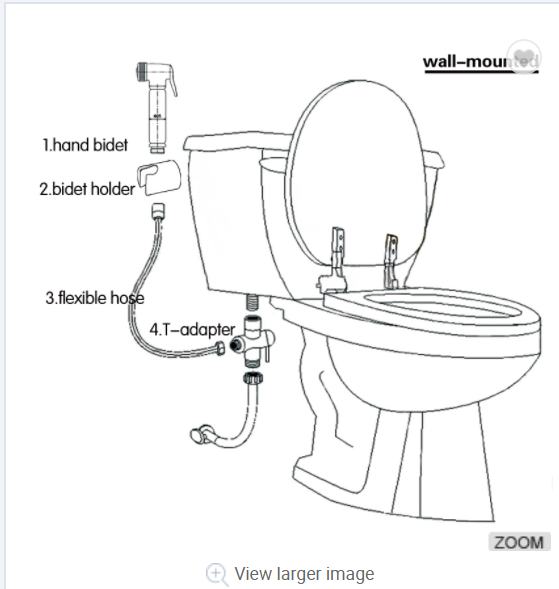 3 Way quick open shower dispensing diverter water brass angle valve Bathroom Toilet Sprayer Bidet valve