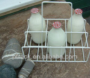 Milk bottles holder bottle cap holder shelf rack
