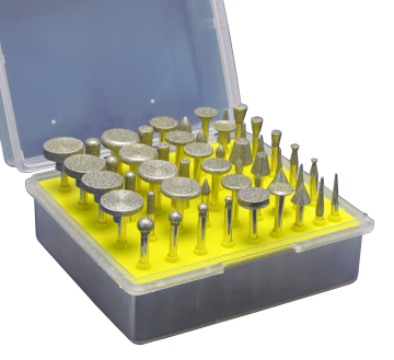 50PCS Diamond Grinding Head Mounted Points for Stone Carving