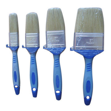 Double-color Plastic Handle Pure bristle Paint Brush