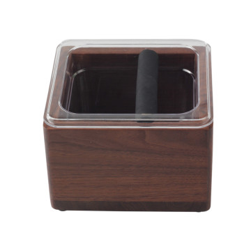 Wooden box coffee ground knock box