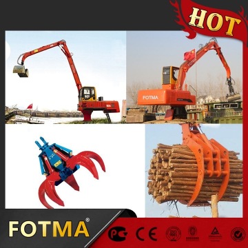 Mobile Electric Material Handler with Hydraulic Grapple