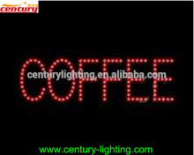 wholesale china factory price coffee animated led sign