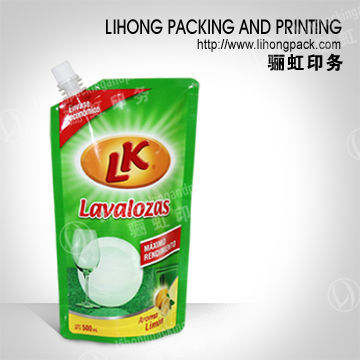 Dish Detergent Packaging ! Stand Up Bag For Daily Chemical Products Packaging