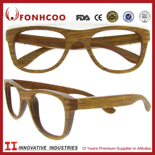 FONHCOO 2016 Italian Designer Natural Wooden Sunglasses De Madeira Oculos De Sol