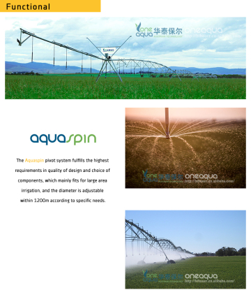 Durable, the irrigation speed is fast, the machinery is simple