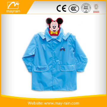 kids Nylon raincoat with backpack