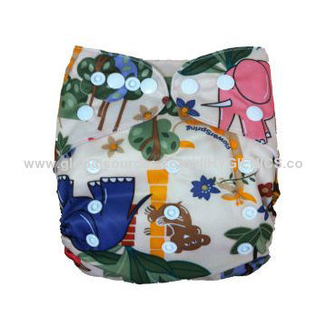 Bamboo Cloth Diaper, one size fits all