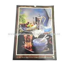 Wall Calendar with Beautiful Sketches, Customized Sizes and Pages Adjustable