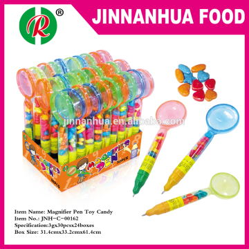 magnifier pen toy with candy