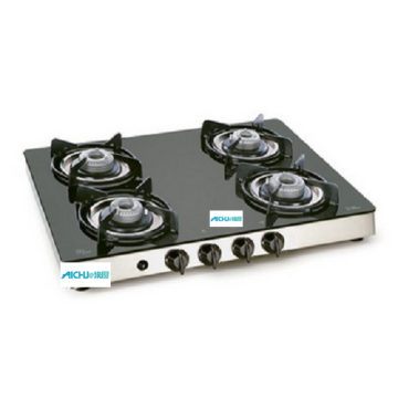 Gas Glass Stove With Aluminium Alloy Burners
