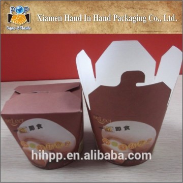 Customized Paper Noodle Box Take Away Noodle Box Round Paper Box