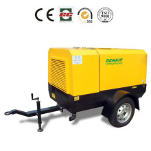 moving air compressor for drill rig