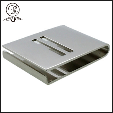 Silver iron metal folded clip accessory