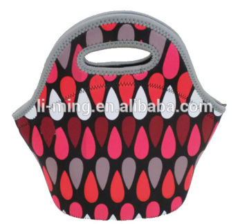 Top quality fashion neoprene lunch bag without shoulder strap