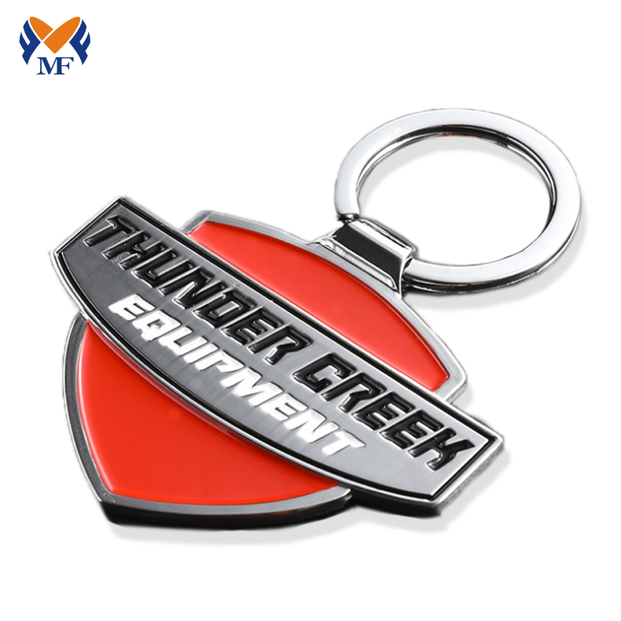 Metal custom engraved enamel key chain