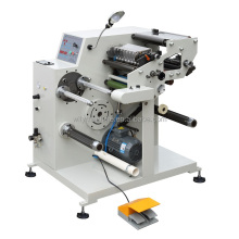 Paper Label Slitting Machine with Turret Rewinder and Web-Guiding System