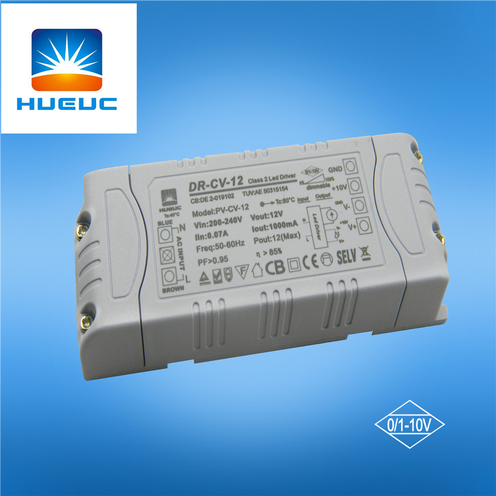 0-10V constant voltage 12v 12w led driver