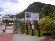 Middle size advertising trivision billboard . 041