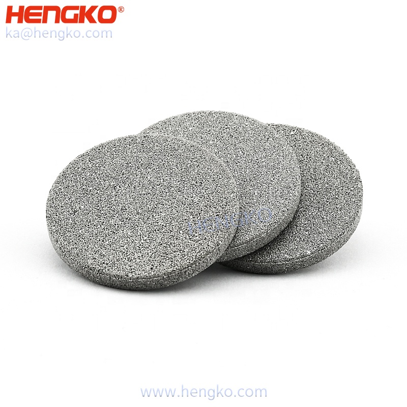 HENGKO high quality 5 20 30 40 micron porous metal 316L stainless steel sintered filter disc for mining or irrigation