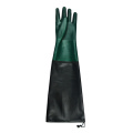 PVC Dipped glove reinforced cuffwith rain coated material