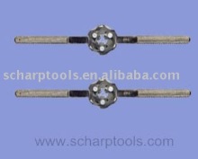 Adjustable guide die stock handle zinc plated